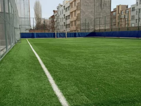 پروژه زمین فوتبال هنرستان انقلاب در شهر اردبیل